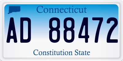 CT license plate AD88472