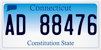CT license plate AD88476