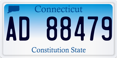 CT license plate AD88479