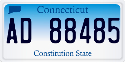 CT license plate AD88485