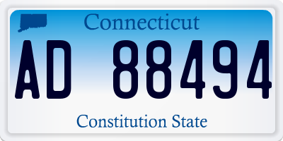 CT license plate AD88494