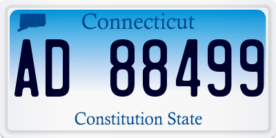 CT license plate AD88499
