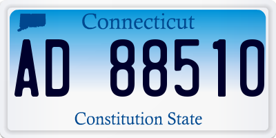 CT license plate AD88510