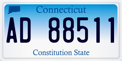 CT license plate AD88511