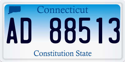 CT license plate AD88513