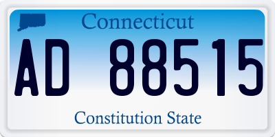 CT license plate AD88515