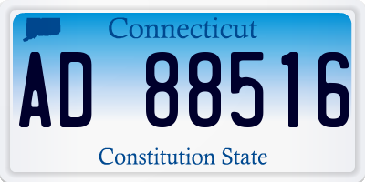 CT license plate AD88516
