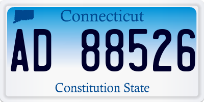 CT license plate AD88526