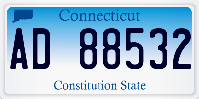 CT license plate AD88532