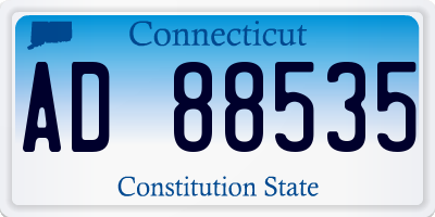 CT license plate AD88535