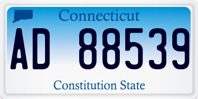 CT license plate AD88539