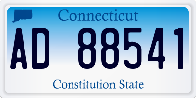CT license plate AD88541