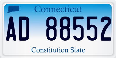 CT license plate AD88552