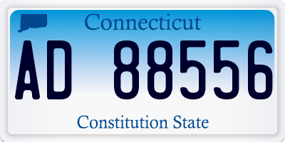 CT license plate AD88556