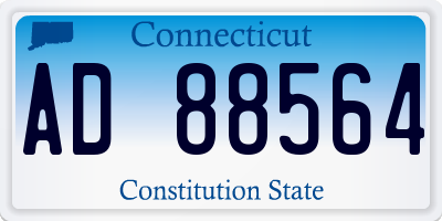 CT license plate AD88564