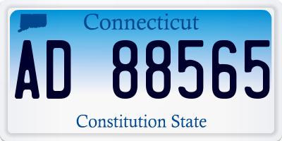 CT license plate AD88565