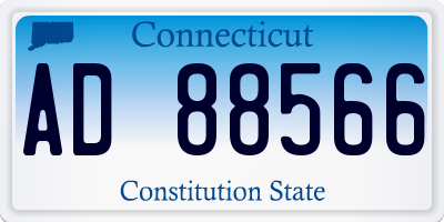 CT license plate AD88566