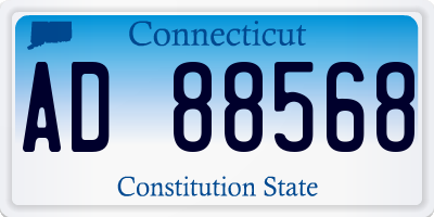 CT license plate AD88568