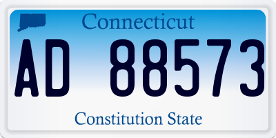 CT license plate AD88573