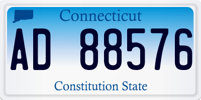 CT license plate AD88576