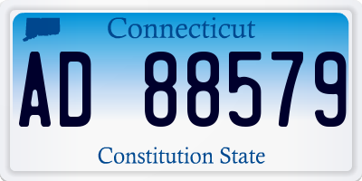 CT license plate AD88579