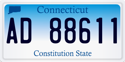 CT license plate AD88611