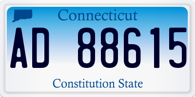 CT license plate AD88615