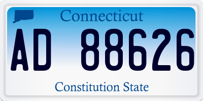 CT license plate AD88626