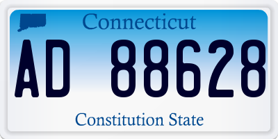 CT license plate AD88628