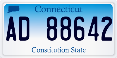 CT license plate AD88642