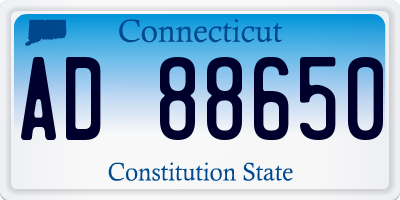 CT license plate AD88650