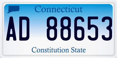 CT license plate AD88653