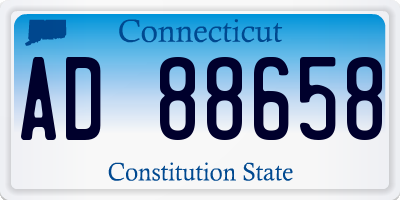 CT license plate AD88658