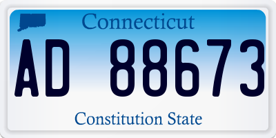 CT license plate AD88673
