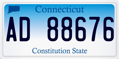 CT license plate AD88676