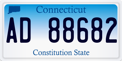 CT license plate AD88682