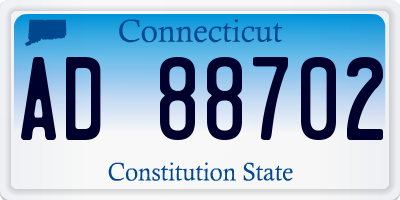 CT license plate AD88702