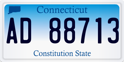 CT license plate AD88713