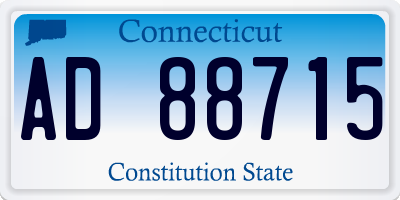 CT license plate AD88715