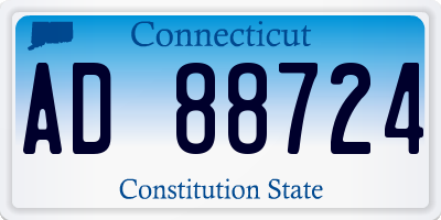 CT license plate AD88724