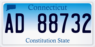 CT license plate AD88732