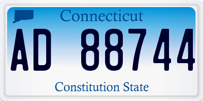 CT license plate AD88744