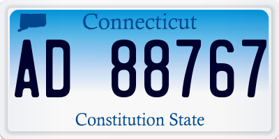 CT license plate AD88767