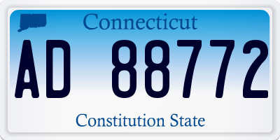 CT license plate AD88772