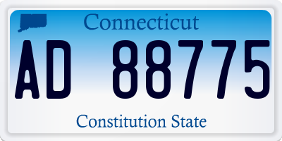CT license plate AD88775