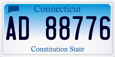 CT license plate AD88776