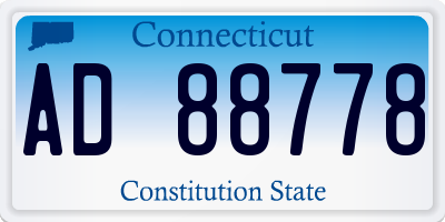 CT license plate AD88778