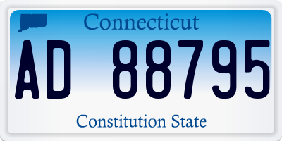 CT license plate AD88795