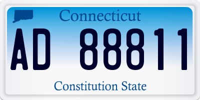 CT license plate AD88811