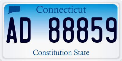 CT license plate AD88859
